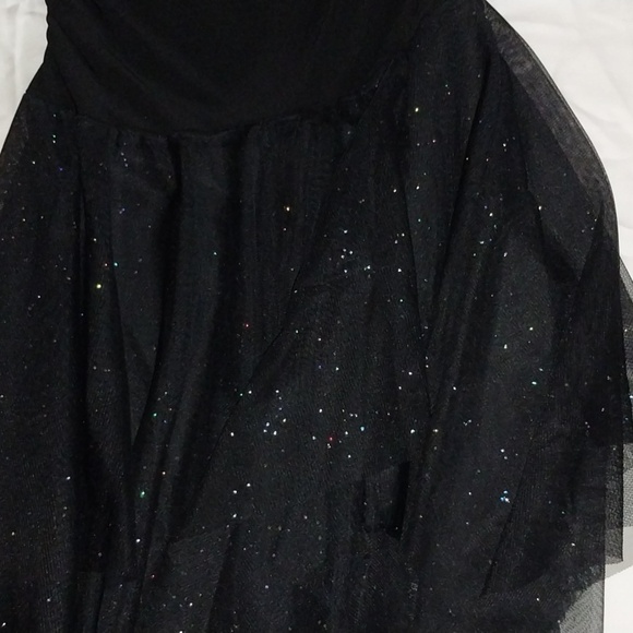 Taboo vintage strapless black dress with Sparkles - Picture 2 of 8